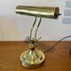 Lampe de notaire, de banquier doré