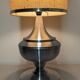 Space age XL living room lamp in brushed aluminium, France circa 1970.