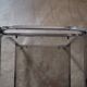 Vintage chrome metal saddle