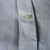 Old pair of pillowcases with openwork embroidery, monogrammed AR, 79x79cm.