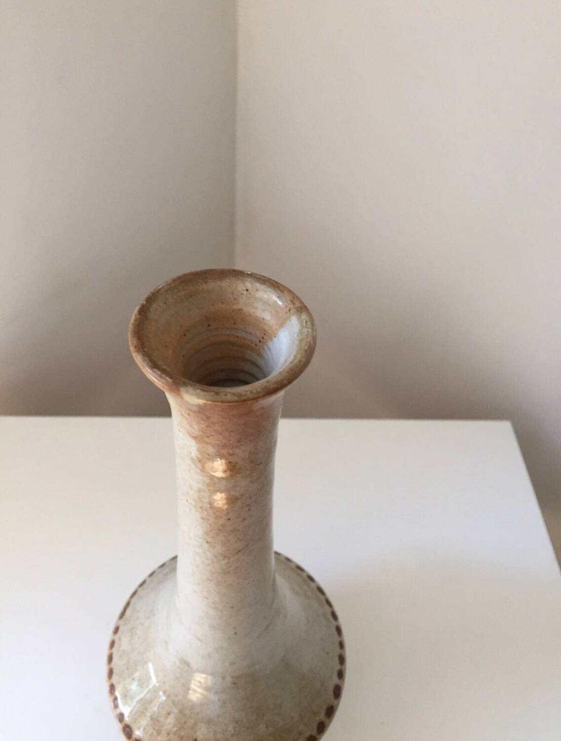 Elie Barachant stoneware vase, St Cannat, 1950 vintage