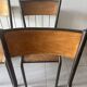 Set of 4 authentic vintage MULLCA school chairs