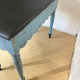 Scalloped console table