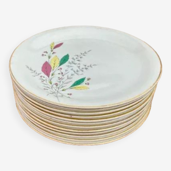 12 assiettes Sarreguemines modèle Jenny