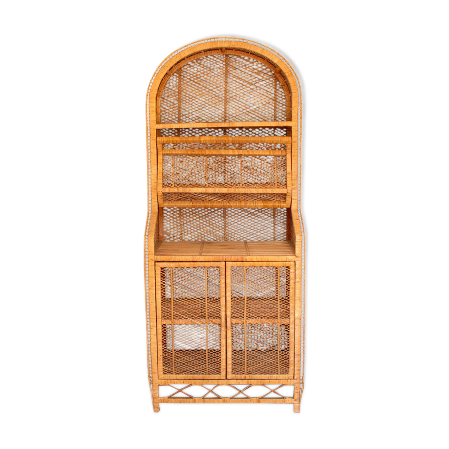 Rattan & wicker bookcase