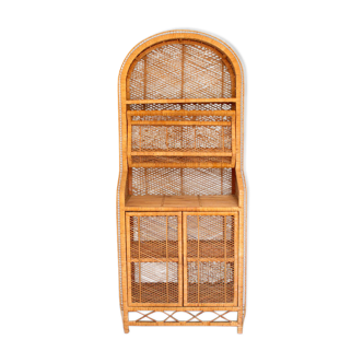 Rattan & wicker bookcase