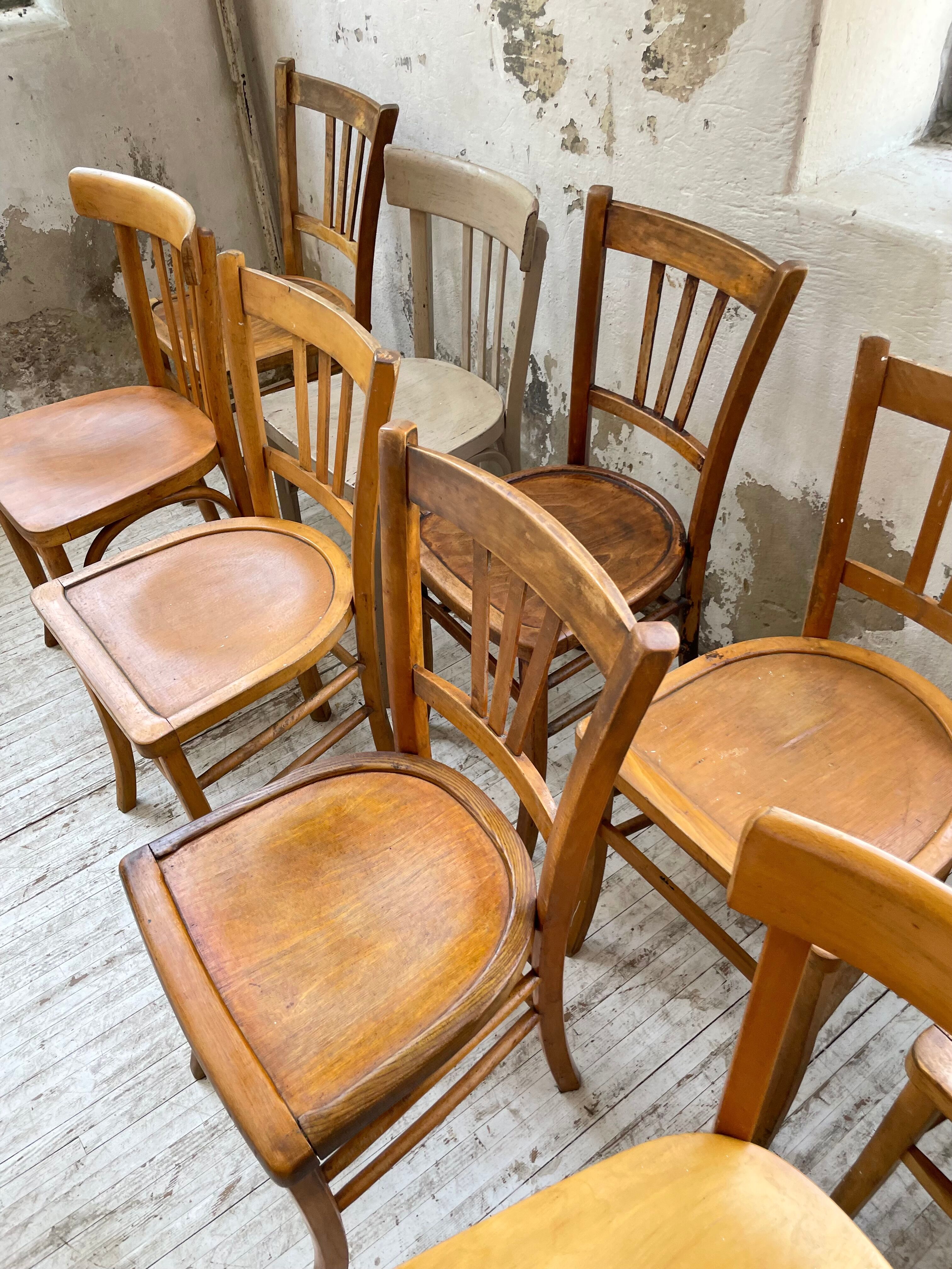 Set 11 Baumann bistro chairs