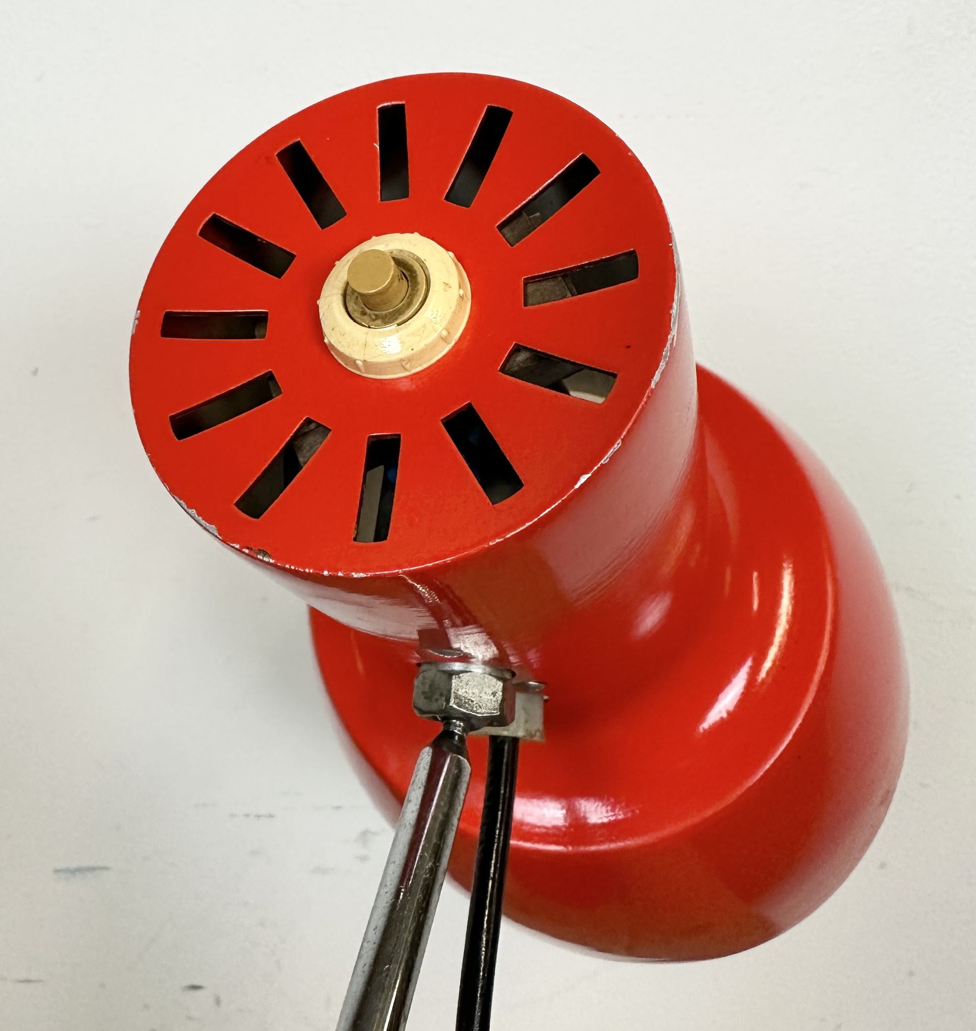 Red Table Lamp by Josef Hurka for Napako, 1960s