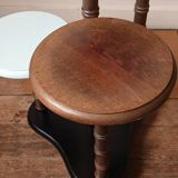 Tripod plant holder 4 levels in solid wood, bamboo style & painted
