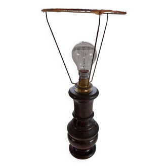 Wooden lamp base