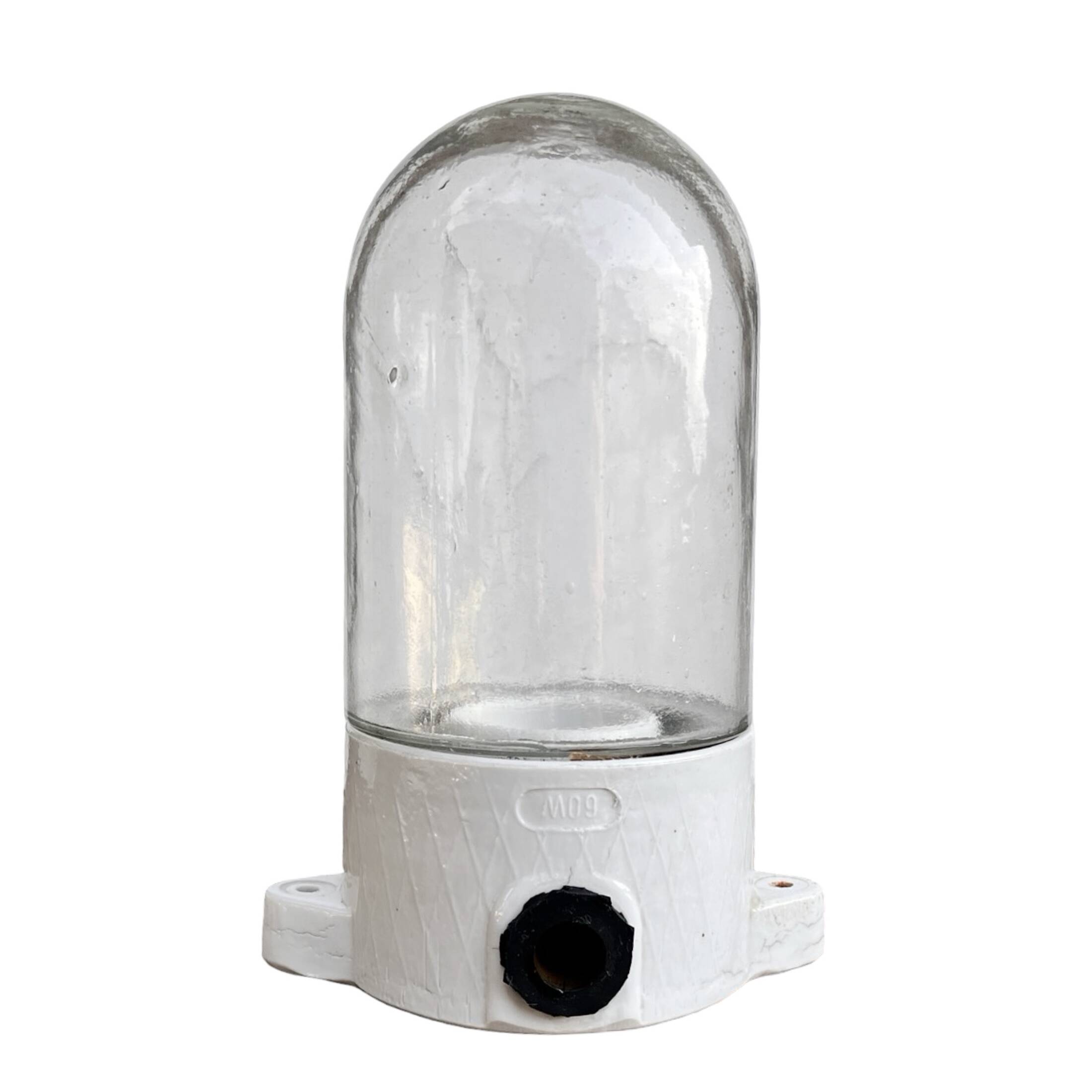 Transparent industrial wall lamp, Lindner & Co., Germany, 1970s.