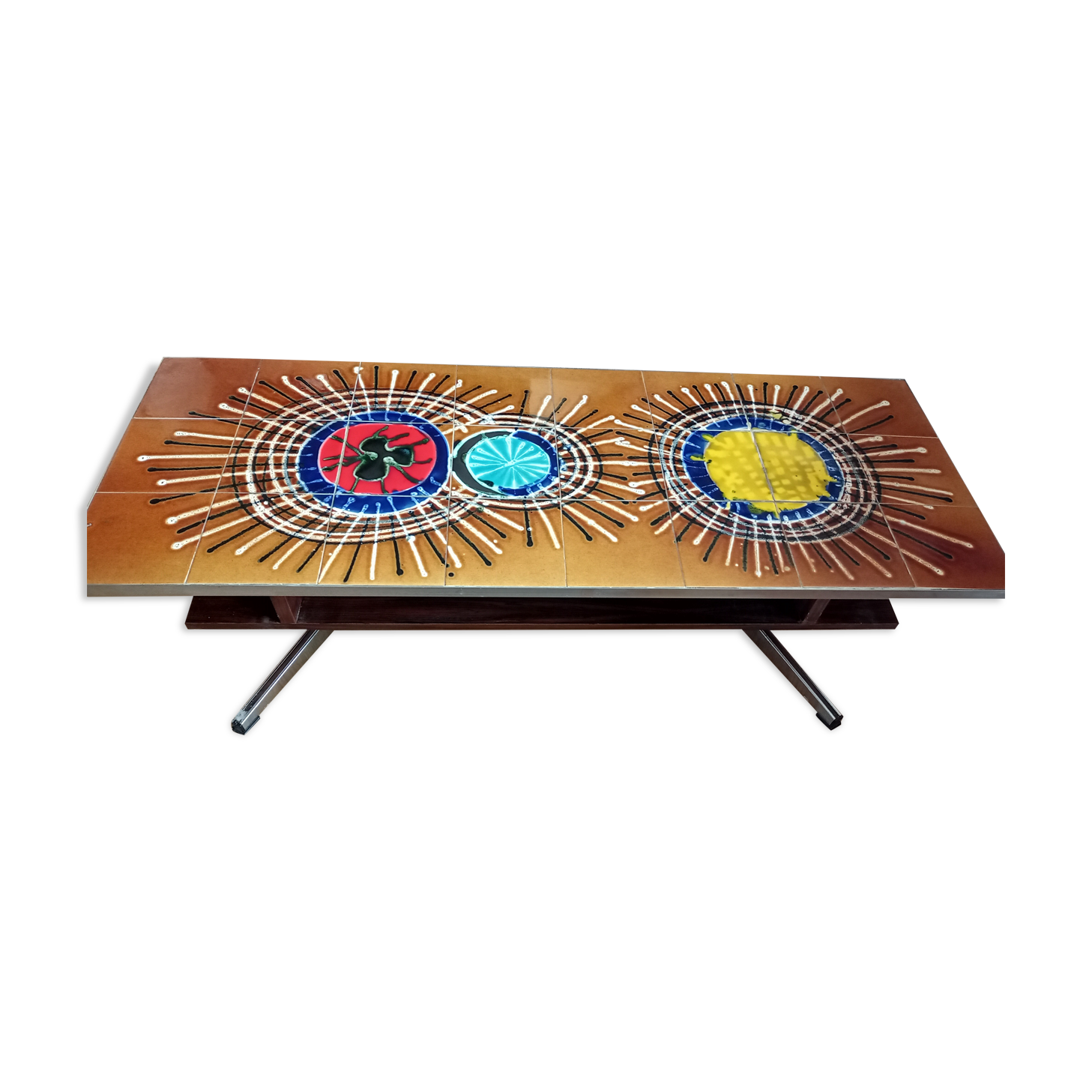 Ceramic coffee table vintage 60s/70s