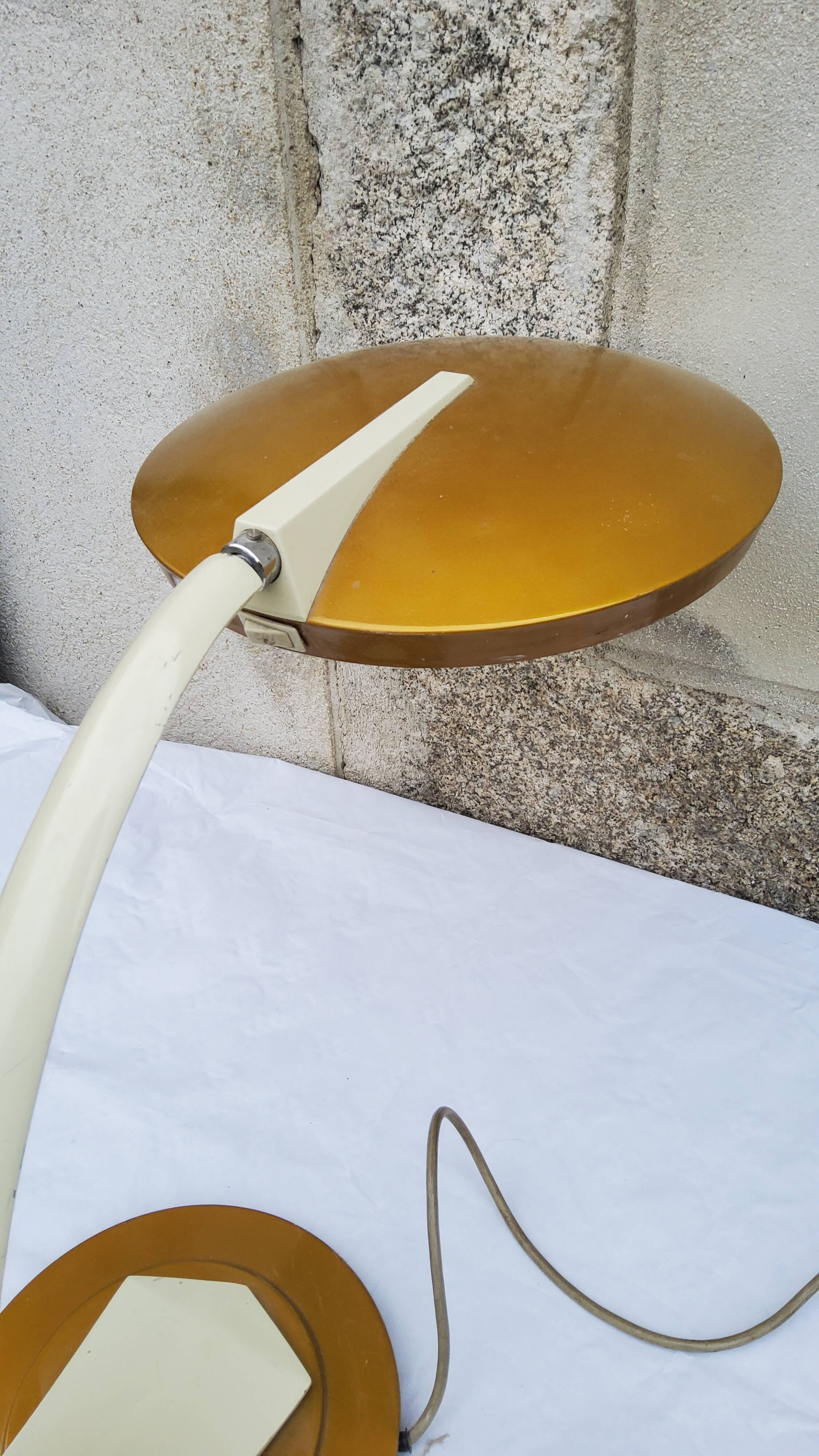 Fase boomerang desk lamp of the 70s
