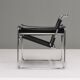 Wassily chair by Marcel Breuer in black leather 1970