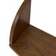 Vintage wooden wall shelve rack bookshelf in oak wood minimalist