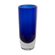 Thick blue glass vase