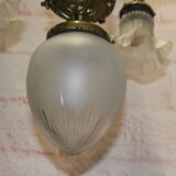 Ancien lustre en bronze style Louis XVI