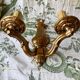 Paire d’appliques vintage bronze doré – Maison Petitot