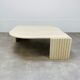 Travertine eye coffee table Roche Bobois