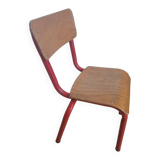Chaise enfant scolaire écolier vintage bois