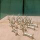 Solid brass knife holder gazelle antelope