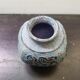 Old vase ball ceramic blue vintage floral décor