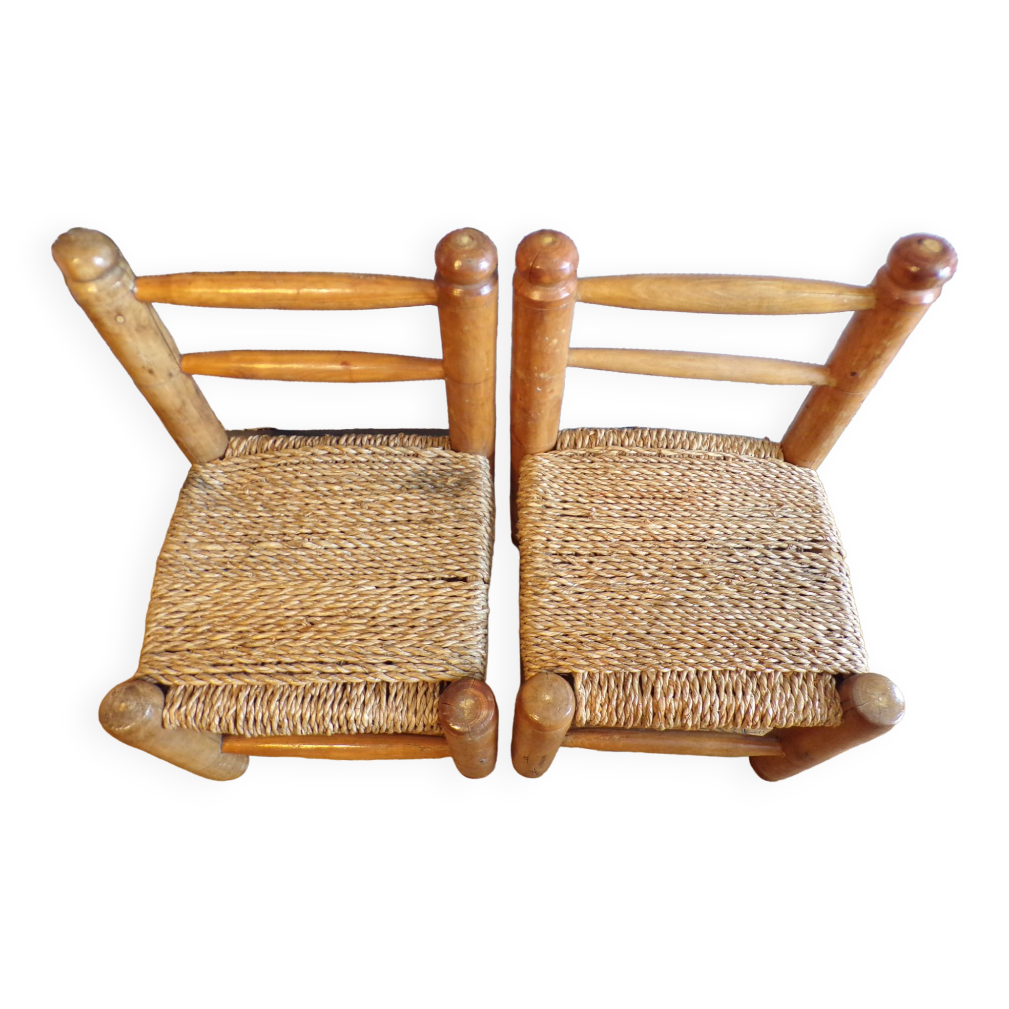 Chaise Enfant Ancienne - Banc De Rangement En Bois - Dimensions 46x4 Cm