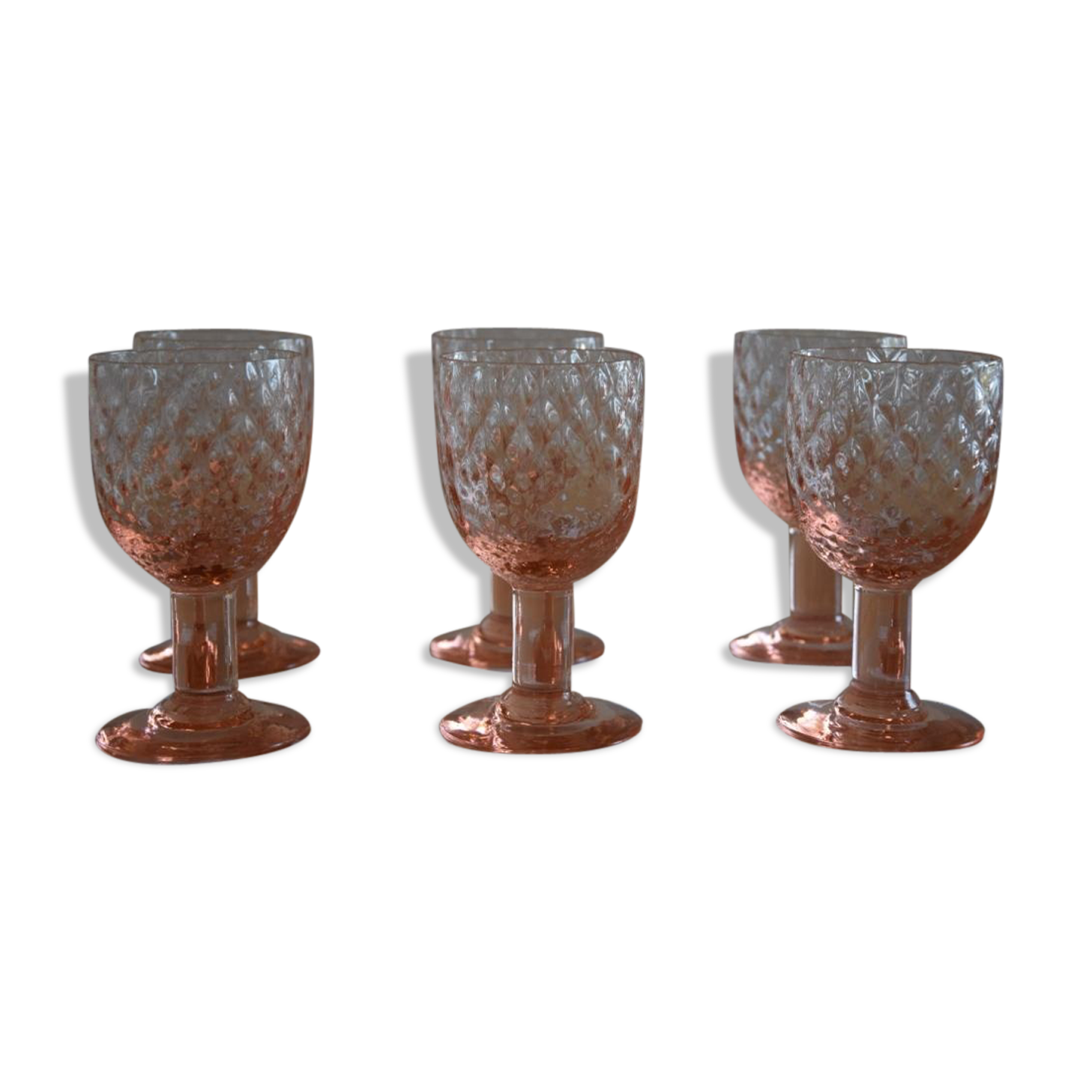 Pineapple shaped glasses 70s