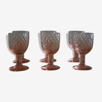 Verres ananas années 70