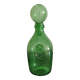 BIOT green blown glass bottle/bottle 24cm