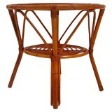 Mid Century Modern Bamboo Chairs and Table Set, Italy 1960s