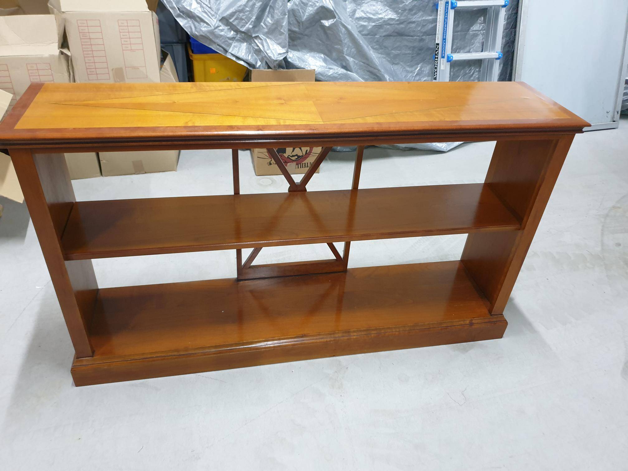Console - shelf - library in cherry wood