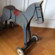 Old wooden roller horse