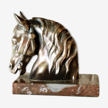 Brass horse head