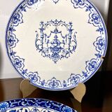 4 Assorted plates from Longwy and Moustiers