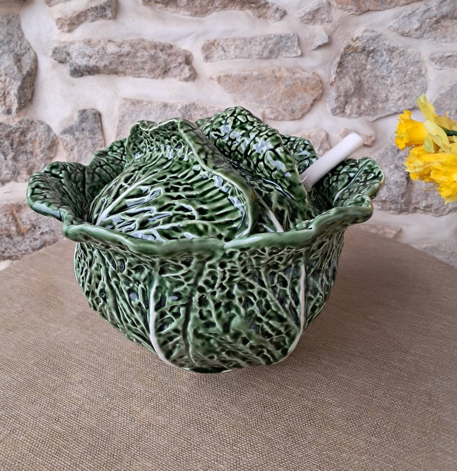 Soupière choux barbotine