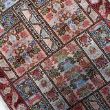 Handmade vintage Tunisian silk rug 51cm x 97cm, 1970s