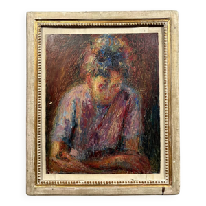 Tableau huile sur panneau