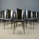 Post modern wooden dining chairs, 1980s - set of 10