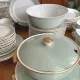 Villeroy & Boch table service in celadon green and ivory - 102 pieces