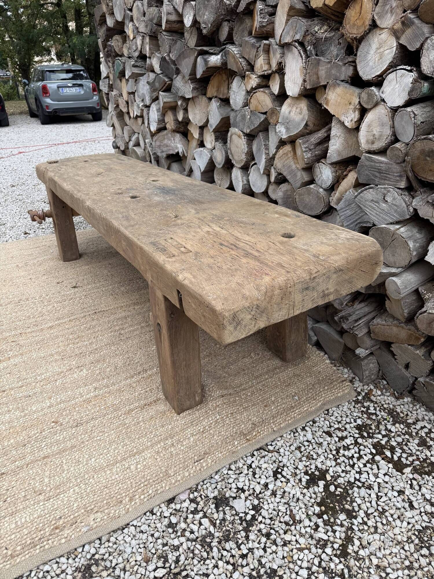 low carpenter's bench / TV stand bench