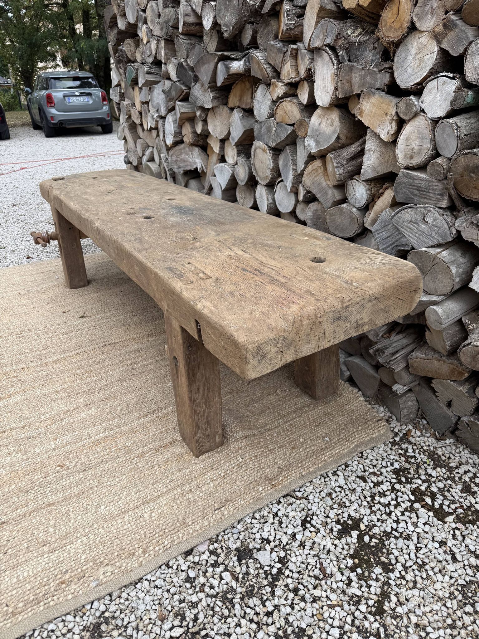 low carpenter's bench / TV cabinet bench