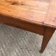 Antique cherry farmhouse table with 2 drawers and 1 pull-out