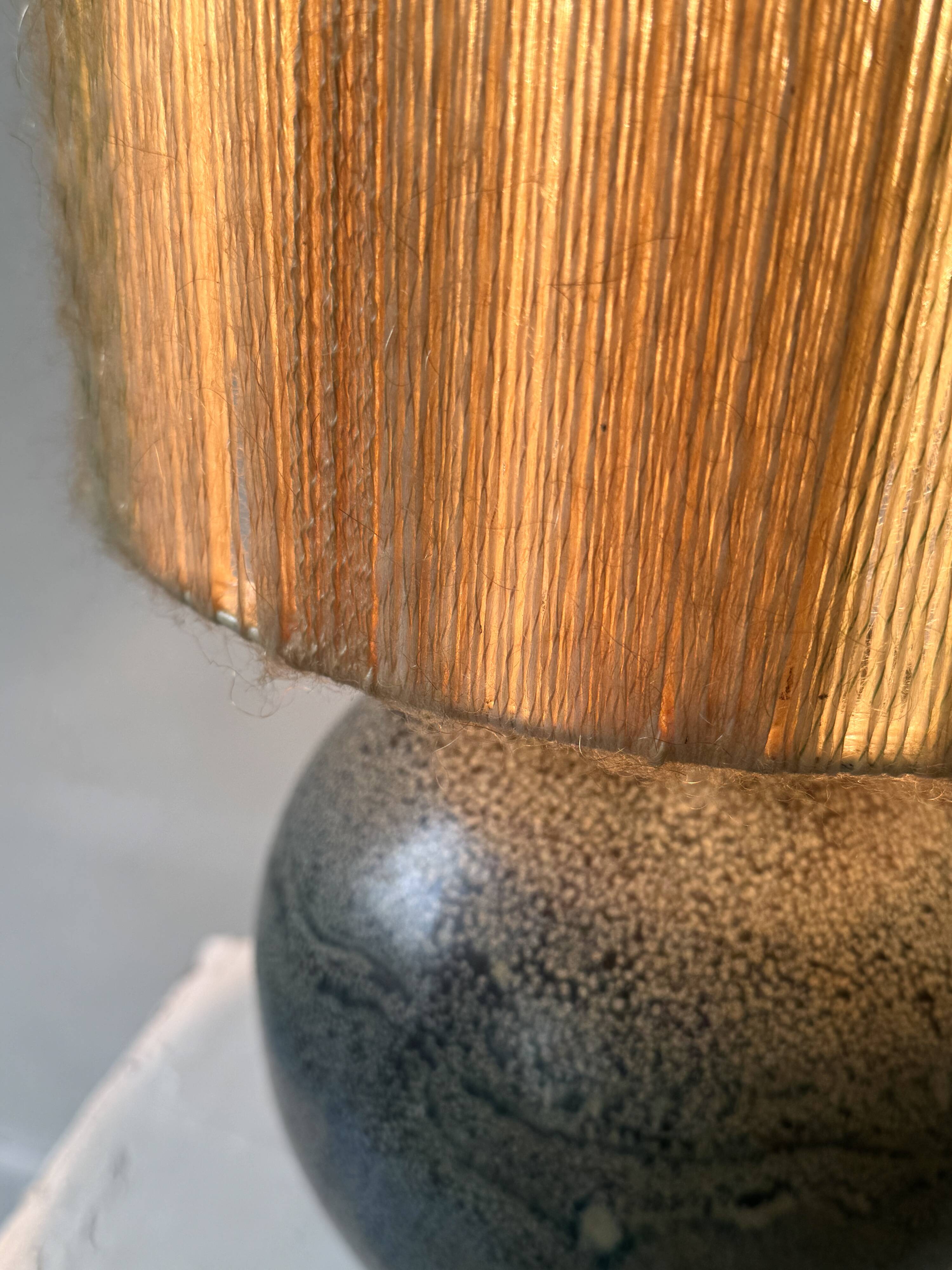 Table lamp in ceramic by Annie Maume and Robert Héraud, La Borne 1950.