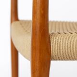 1 of 2 Armchair No. 56 by Niels Otto Møller (1954) – Teak Frame