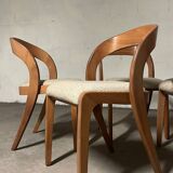 Set of 4 Gondola chairs - Baumann from the 60s/70s