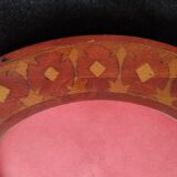 Frame art nouveau wood painted décor 16 cm x 11 cm