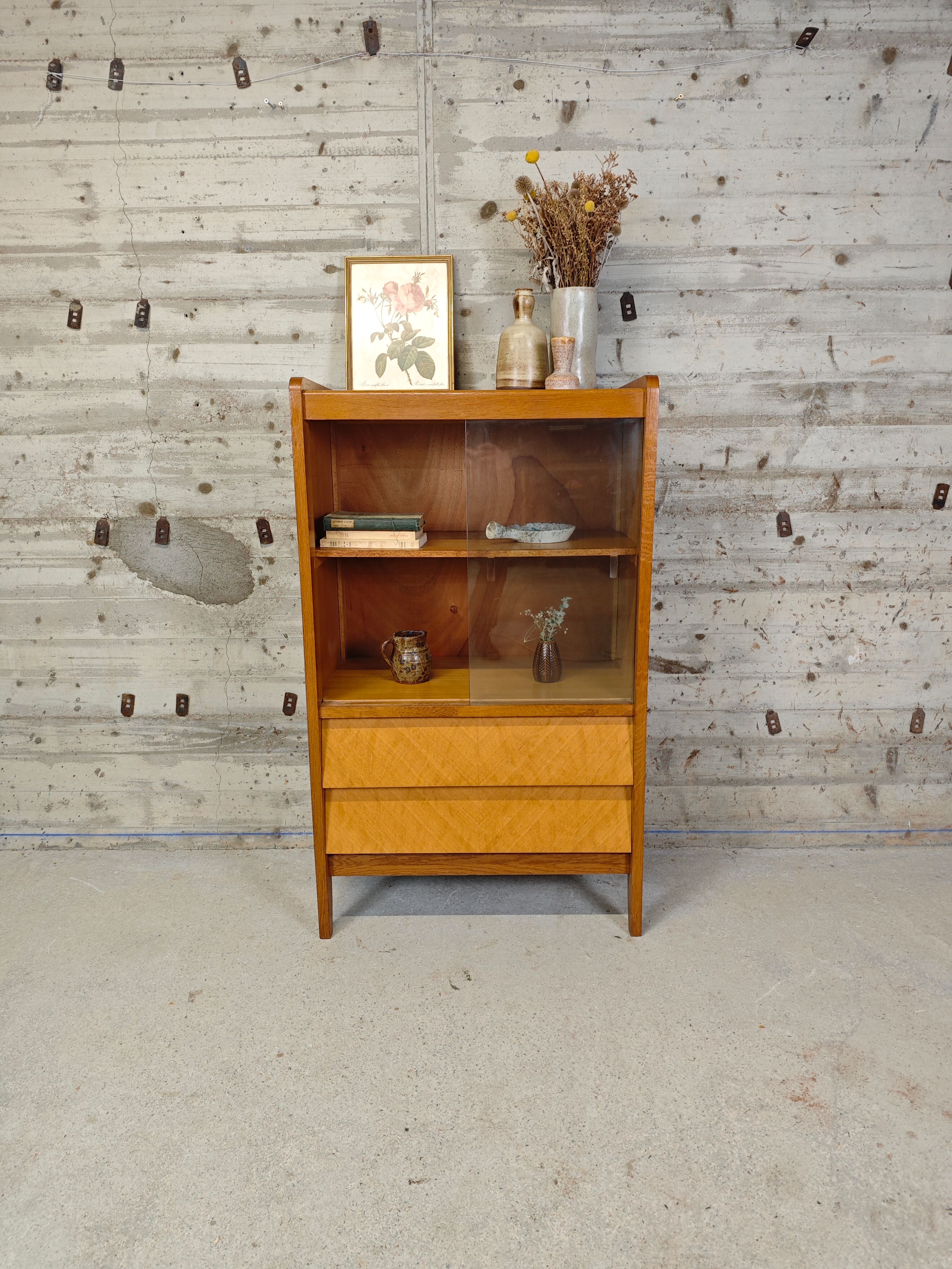 Vintage small display cabinet