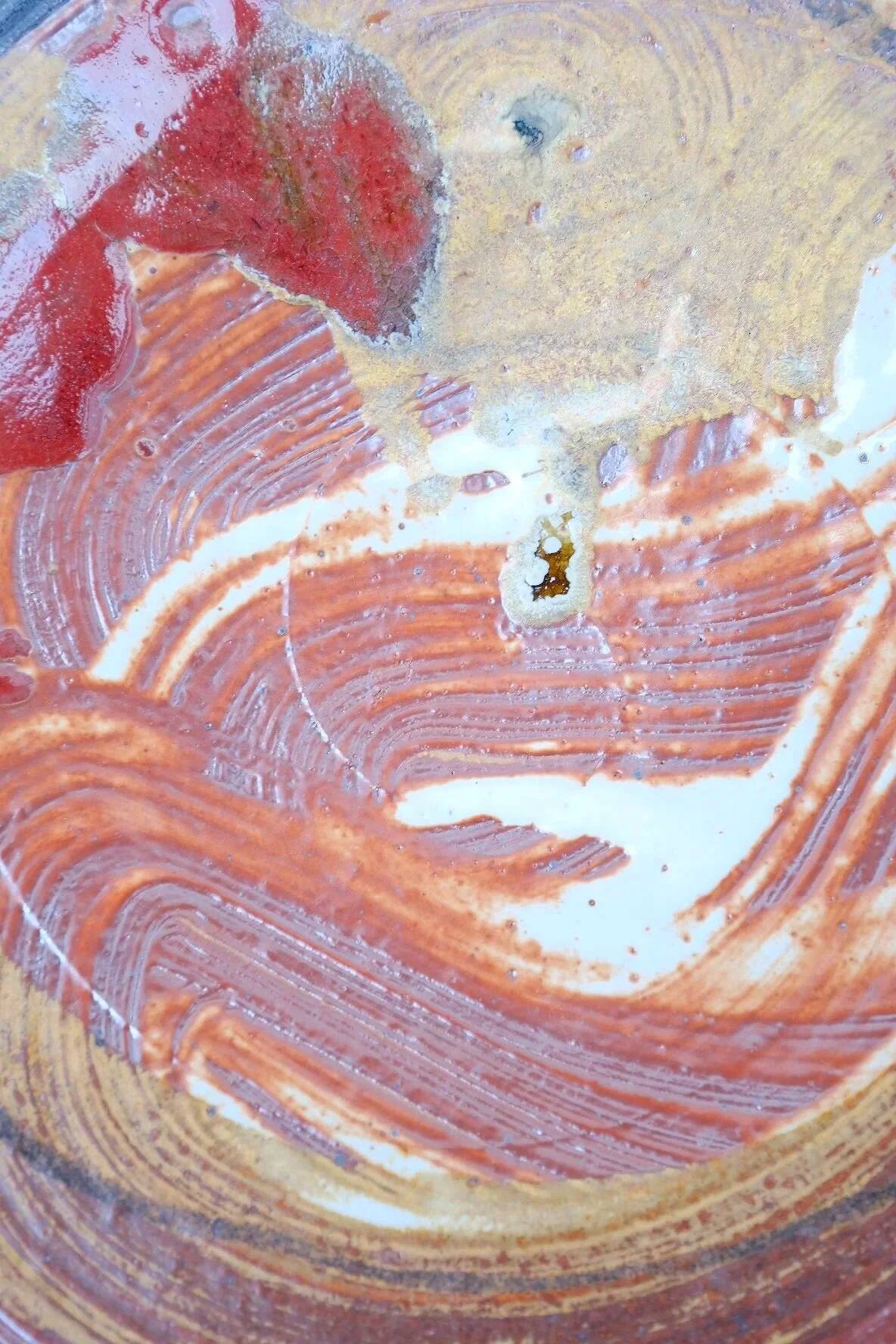 Ceramic dish by Pierre Dutertre, 2002