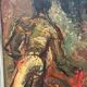 Original Swedish Oil on Panel – "The Bullfight" by Owe Wessbohn – Dated 1953 – Framed Period Piece – 59 × 51 cm